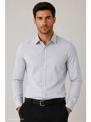 Modaplaza Erkek Slimfit Uzun Kol Gömlek 2144