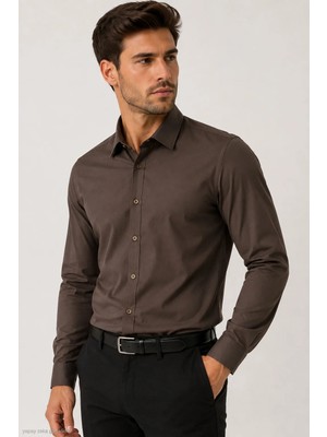 Modaplaza Erkek Slimfit Uzun Kol Gömlek 2144