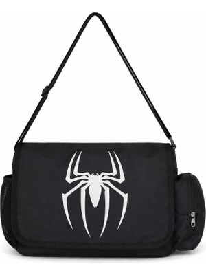 Sevbano Örümcek Adam Spider-Man Film Kahramanı Baskılı Unisex Okul, Spor, Ofis Çok Amaçlı Postacı Çantası