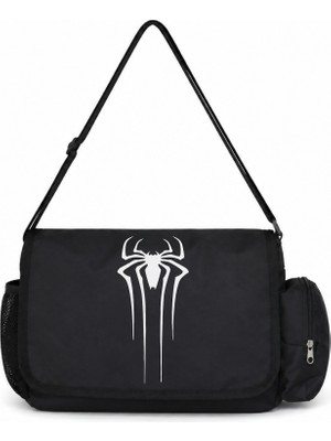 Sevbano Spider-Man Örümcek Adam Film Kahramanı Baskılı Unisex Okul, Spor, Ofis Çok Amaçlı Postacı Çantası