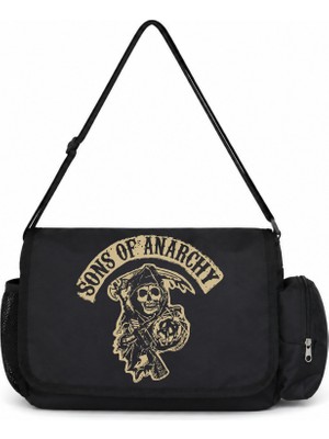 Sevbano Sons Of Anarchy Dizi Baskılı Unisex Okul,spor, Ofis Çok Amaçlı Postacı Çantası