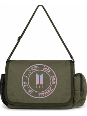 Sevbano Bts Müzik Grubu Baskılı Unisex Okul,spor, Ofis Çok Amaçlı Postacı Çantası