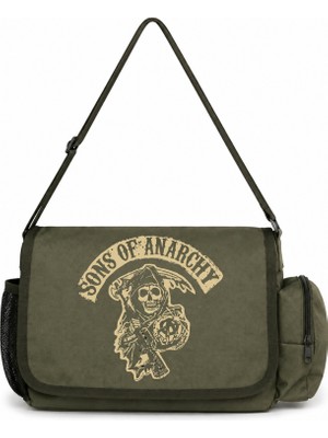 Sevbano Sons Of Anarchy Dizi Baskılı Unisex Okul,spor, Ofis Çok Amaçlı Postacı Çantası