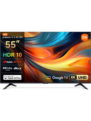 Xiaomi TV A 55 2026 - 55" 140 4K Ultra HD Google Smart AirPlay Destekli Uydu Alıcılı TV