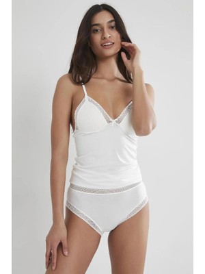 Pierre Cardin 305 Kadın Dantelli Penye Atlet Külot Kaşkorse Set