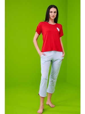 Pjs 23115 Kadın Kapri Pijama Takımı
