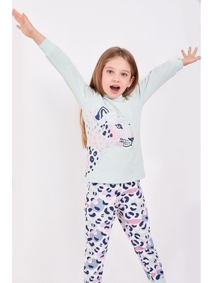 RolyPoly Roly Poly 2960 Leopard Kız Çocuk Uzun Kol Pijama Takım