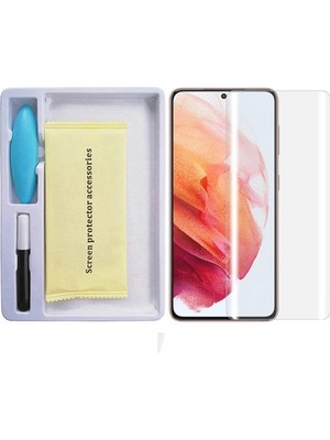 Ankaverse Sm Galaxy S21 Full Uv Liquid+Uv Işık 3dkırılmaz Cam Ekran KORUYUCU-(5775)