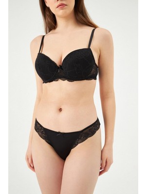 Eros 812 Kadın Yarı Push-Up Yarı Destekli Sütyen Takım