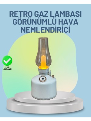 Ankaverse Renkli LED Işıklı Retro Gaz Lambası Aroma Terapi Mist Maker