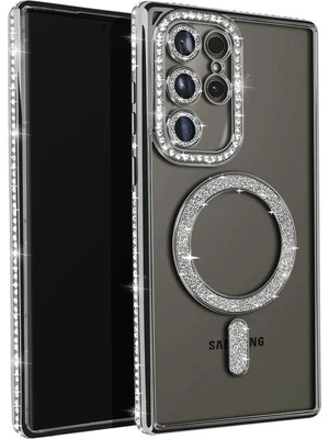 Ankaverse Mey Ithalat® Samsung Galaxy S23 Ultra Joke Simli Magneticsafe Kılıf - Siyah