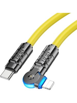 Ankaverse Hoco U118 Döner Başlıklı Pd To iPhone Lightning Hızlı Şarj ve Veri KABLOSU-(5775)