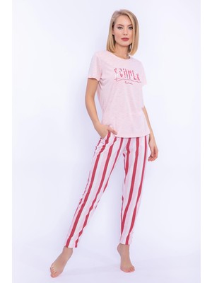 Pierre Cardin 8275 Summer Toz Somon Kadın Slim Fit Homewear