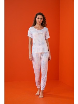 Pjs 23238 Kadın Kısa Kollu Pijama Takımı