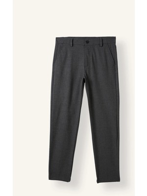 DeFacto Tailored Fit Düz Paça Her Yöne Esneyen Yumuşak Tuşe Cepli Pantolon C7508AX26AU