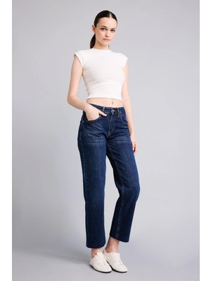 DeFacto Slim Straight Normal Bel Jean Pantolon I3672AX26AU