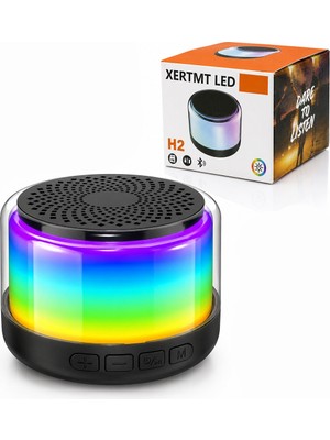 Ankaverse Bt - Sd - USB Şarjlı Rgb Işıklı Bluetooth Wireless Speaker Hoparlör 3W PL-4675 (5286)