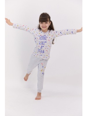RolyPoly 2595 Shine Like A Star Karmelanj Kız Çocuk Pijama Takımı