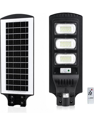 Go İthalat 300W - 6500K Solar - Güneş Enerjili Sokak Lambası - Armatür Sensörlü Bahçe-Balkon-Sokak ARS-348966 (5468)
