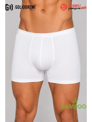 Lüx Drm Gd Goldoremi Erkek Premium Süper Rahat Bambu Likralı Nefes Alabilen İnce Kumaş Beli İz Yapmaz Boxer