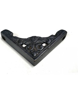Ankaverse Antika Tarz Dekoratif Pirinç Köşe Süsü - 58X58 Mm, Oksit