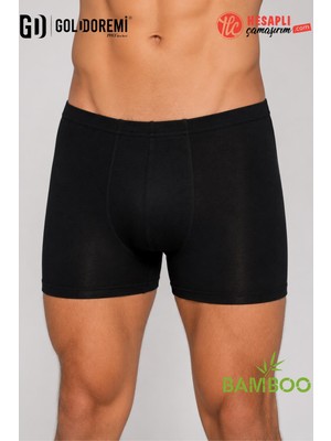 Lüx Drm Gd Goldoremi Erkek Premium Süper Rahat Bambu Likralı Nefes Alabilen İnce Kumaş Beli İz Yapmaz Boxer