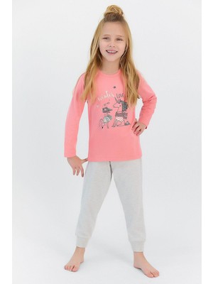 RolyPoly Roly Poly 2569 Garson Winter Love Kız Çocuk Uzun Kol Pijama Takımı