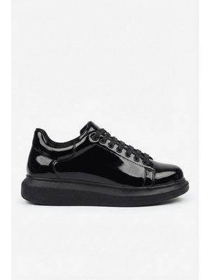 Estrella Premium Erkek  Sneaker Siyah Rugan