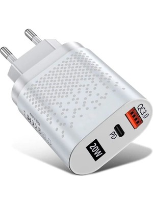 Ankaverse Uslion 20W USB Qc3.0 Şarj Pd3.0 Hızlı Şarj Aleti Şarj BAŞLIK-(5775)