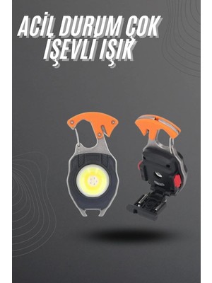 Ankaverse El Feneri LED Anahtarlık Çok Fonksiyonlu Mini Çakmak Özellikli