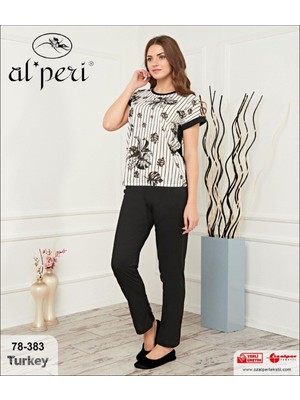 Alperi 78-383 Kısa Kol Bayan Pijama Takımı