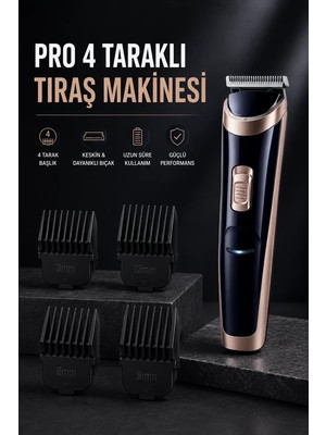 Ankaverse Paslanmaz Çelik Bıçaklı Hassas Çelik Bıçaklı Tıraş Makinesi