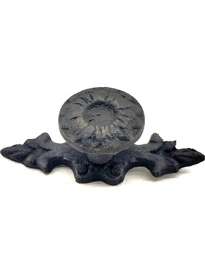 Ankaverse Antika Tarz Dekoratif Pirinç Çiçek Düğme - 20X53 Mm, Oksit