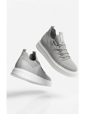 Zerenyus Fusion Yüksek Kalite Triko Slip-On Rahat Erkek Spor Ayakkabı Antrasit