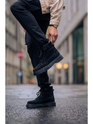 Zerenyus ZRC225 Premium Impact Gore-Tex Erkek Bot Siyah Süet