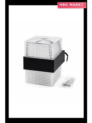 HBG Markt IP66 50.000 Saat LED Ömrü 10W Inci LED Aplik Duvar Lambası ARS-348956 (5647)