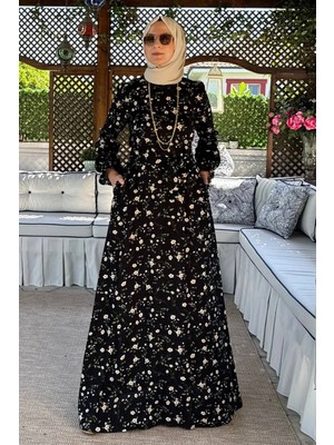 Rabia Şamlı Bihter Siyah Elbise