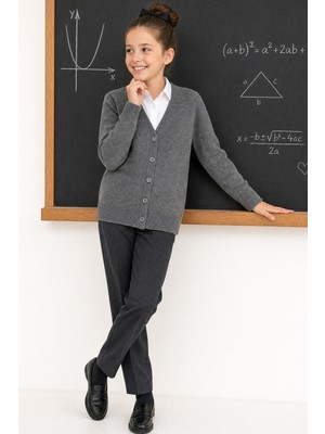 Perendi Unisex Triko Okul Hırkası