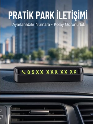 Ankaverse Tüm Araçlara Uyumlu Araç Içi Park Numaratör Oto Araç Numaratör