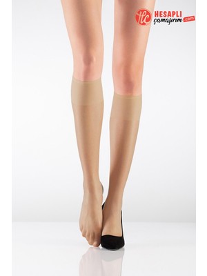 Italiana 9223 Kadın Premium FIT15 Denye Burunsuz Dizaltı Pantolon Çorap