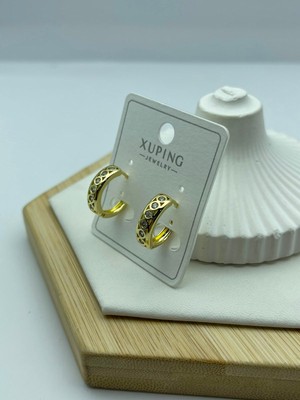 Halka Küçük Çok Taşlı Xuping Gold Küpe 26XPKP144