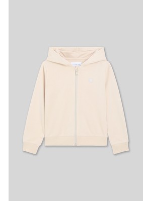 Panço Calvin Klein Unisex Çocuk Gri Fermuarlı Sweatshirt