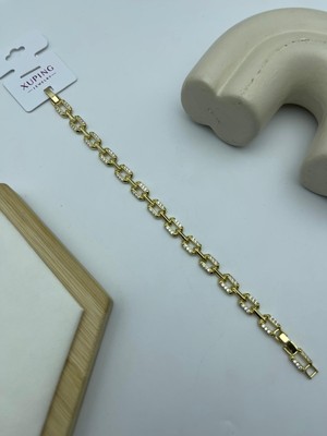 Biju Yılmaz Kare Halka Xuping Gold Bileklik 26XPB112