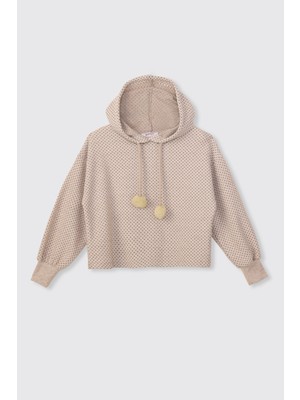 Panço Kız Çocuk Bej Sweatshirt