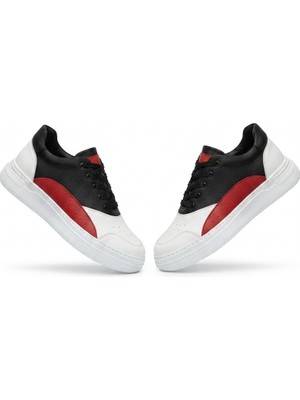 Zerenyus ZRC115 Premium Günlük Erkek Spor Sneaker Beyaz Kırmızı