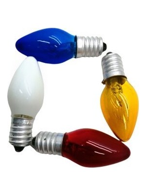 Ledon LD-1407R 7W E-14 Gece Lamba Ampulu Renkli - 50'li Paket