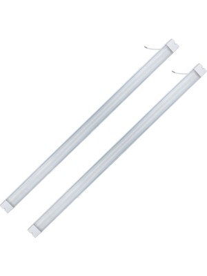 Ledx AL-EXTK40 220 Volt - 40 Watt 6500K 120 cm Beyaz LED 2'li Paket Kristal Bant Armatür
