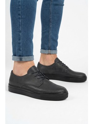 Zerenyus ZRC061 Premium Casual Günlük Comfort Erkek Klasik Ayakkabı Siyah
