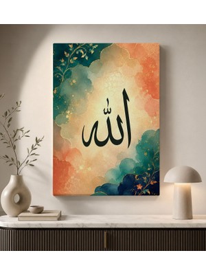 Bk Gift Kabe-I Şerif Mekke Mescid-I Haram Manzaralı Islami Dini Dekoratif Kanvas Duvar Tablosu 50X70 cm