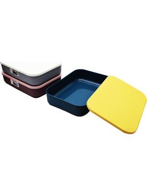 Lova LV-342 Shell Organizer Kapaklı Kutu Plastik 26.1X37.4X8.2CM 6.8 Lt - 12'li Paket